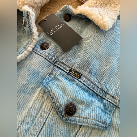 Polo by Ralph Lauren Beige Shearling Jacket - Picture 9 of 14